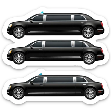 luxury self driving limo sticker