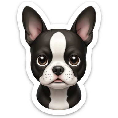 boston terrier  sticker