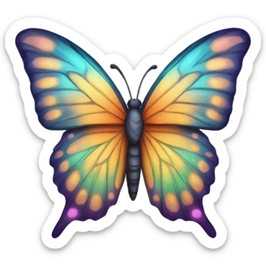 Magical butterfly sticker