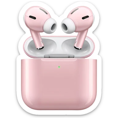 light pink apple airpod max sticker