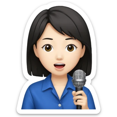 miki matsubara stay with me microphon emoji sticker