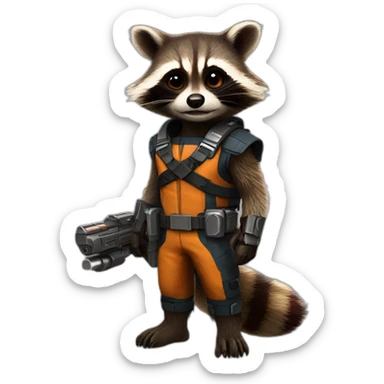 Rocket Raccoon sticker