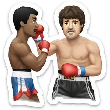 Rocky balboa boxing fightig sticker