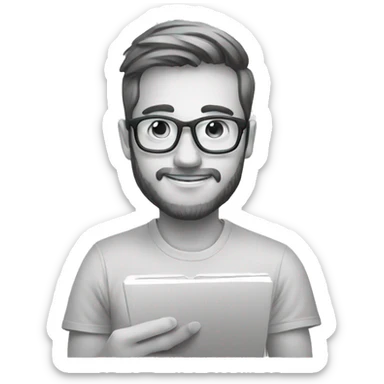 ux designer sketching a mobile app sticker