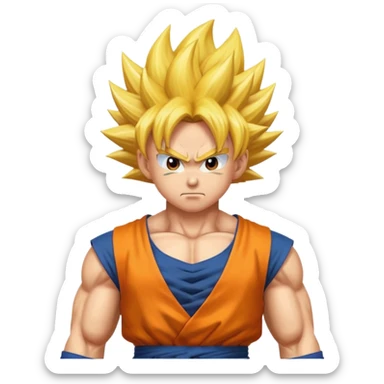 Son goku super saiyan sticker