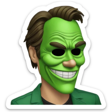 Jim Carrey the mask sticker