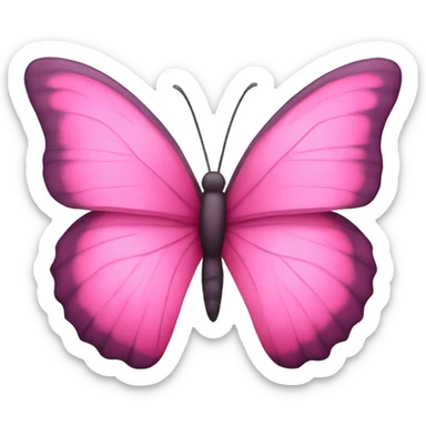pink butterflies sticker