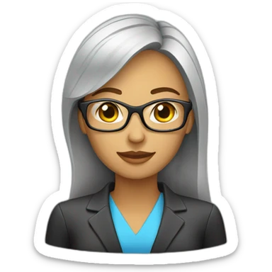 woman business analyst sticker