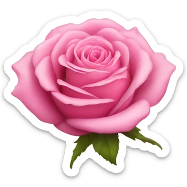 Pink rose  sticker
