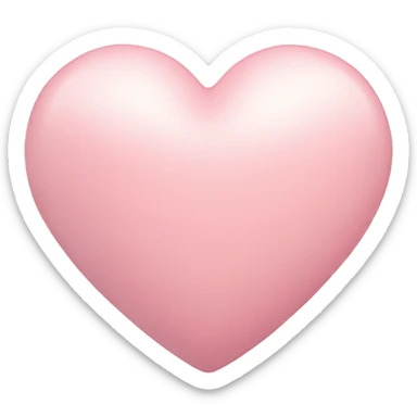 Pastel pink heart sticker