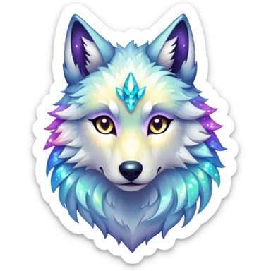 Falvie-Fionbri-creature-sparkle-wolf sticker
