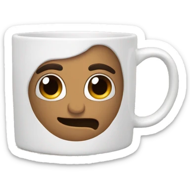 Taza de café con manos sticker