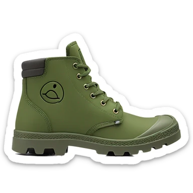 Original Palladium pampa Mens Low Boot Green sticker