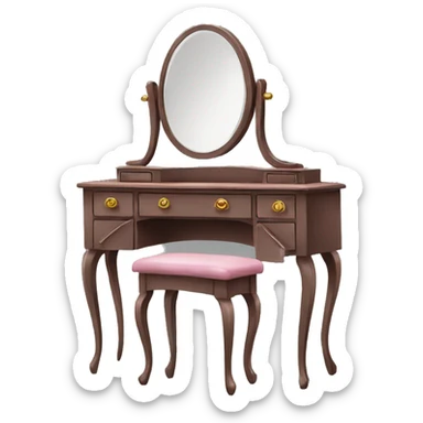 dressing table sticker
