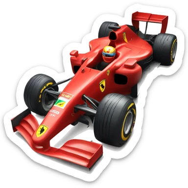 Ferrari formula one car sticker