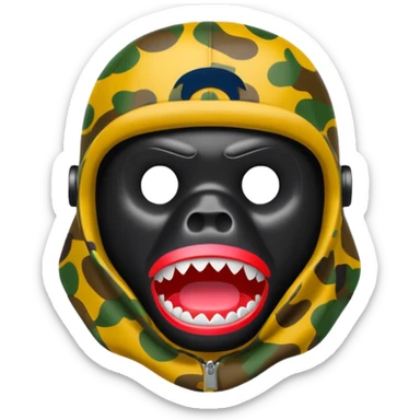 Сделай логотип Bape sticker