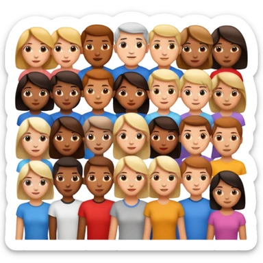 world people sticker