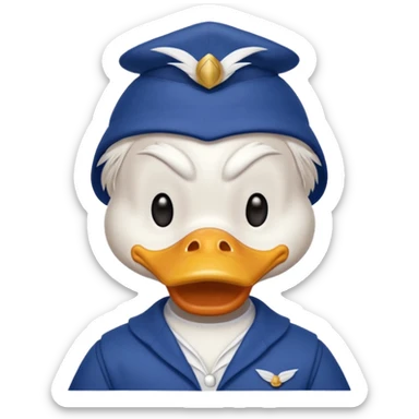 Donald the duck sticker