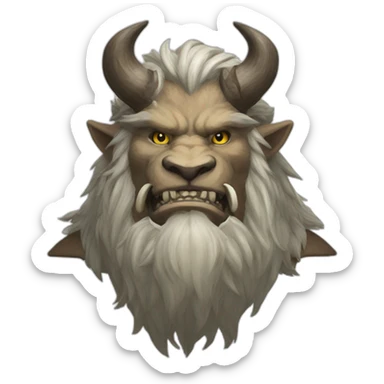 hrothgar from final fantasy xiv sticker