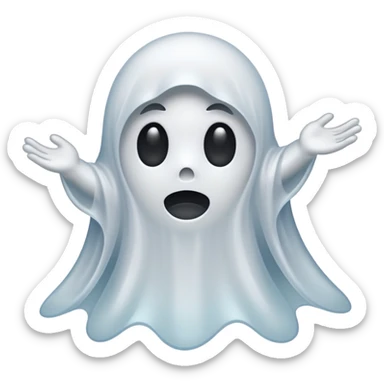I need a spirit emoji like a ghost but very whispy and airy looking, not so emoji or fake looking make it more realistic  sticker