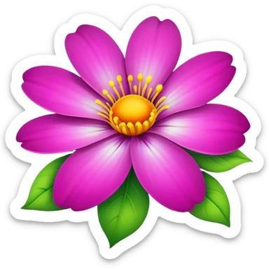 Flower sticker