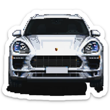 Porsche Macan car front view sticker