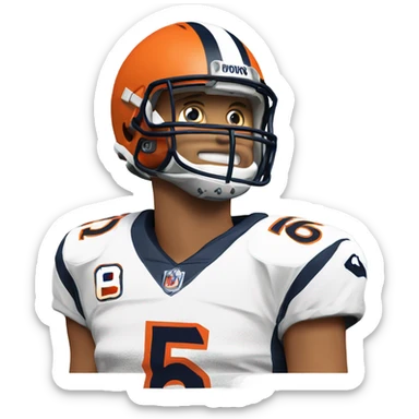 Bo Nix Broncos quarterback  sticker