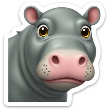 hippopotame sticker