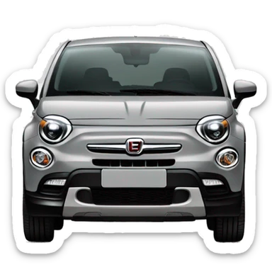 grey fiat 500x sticker