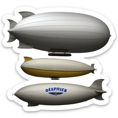 zeppelin NT model airship with Goodyear Tire and Rubber Co. logo sticker