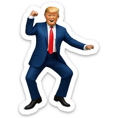Trump dancing sticker