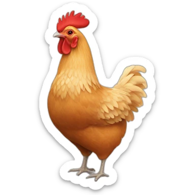 Ryaba hen sticker