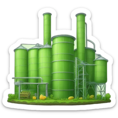 ecological factory of pickles sticker