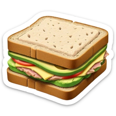 Tuna avocado sandwich sticker