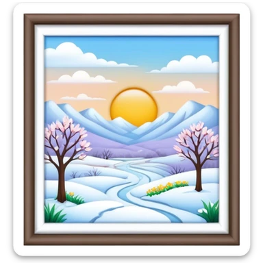 march, end of winter, start of spring sticker