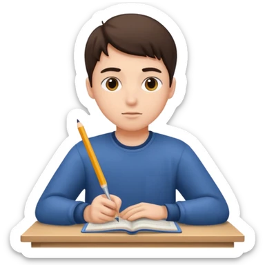 Interim student working sticker