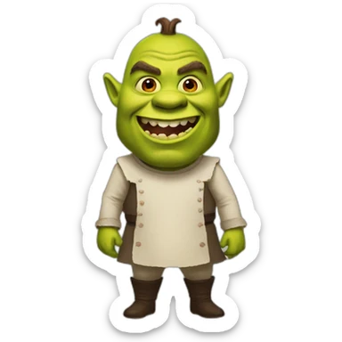 shrek-satan sticker