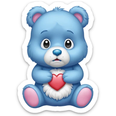 Care bear sad  sticker