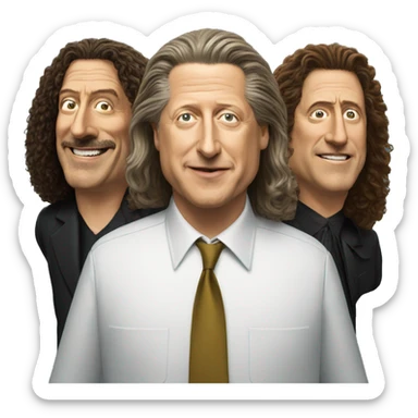 al gore with al pacino and weird al yankovic sticker