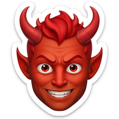 Ange diabolique homme sticker