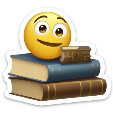 balanza con libros sticker