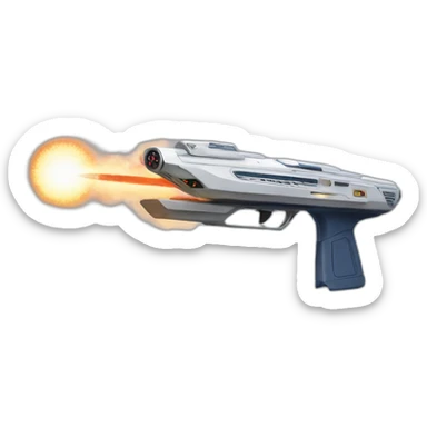 star trek enterprise firing phasers sticker