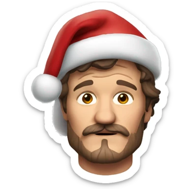 Pedro Pascal as Santa Claus  sticker