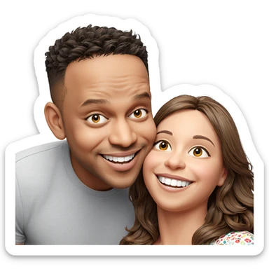 cheeky smiles together sticker