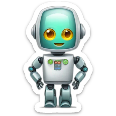 Robot nutritionist  sticker
