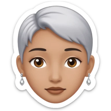 hipster earring sticker