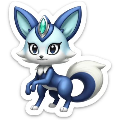 Shiny Furry Anthro Meloetta-Meowstic-Protogen-Primagen-Pokémon-Fakémon-creature sticker