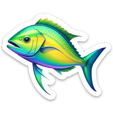 mahi mahi fish  sticker