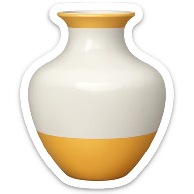vaso branco sem flores sticker