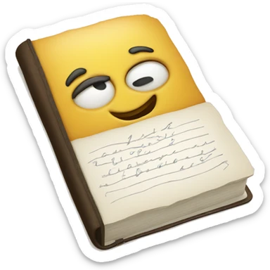 writing journal sticker